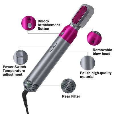 5-In-1 Ultra Powerful Multifunctional Hair Straightener And Curler